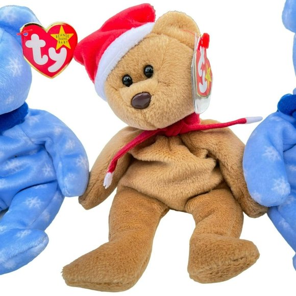 Set Of 3 Vintage Ty Original Beanie Baby 1999 and 1997 - Stuffed Animal Bear - Picture 4 of 16